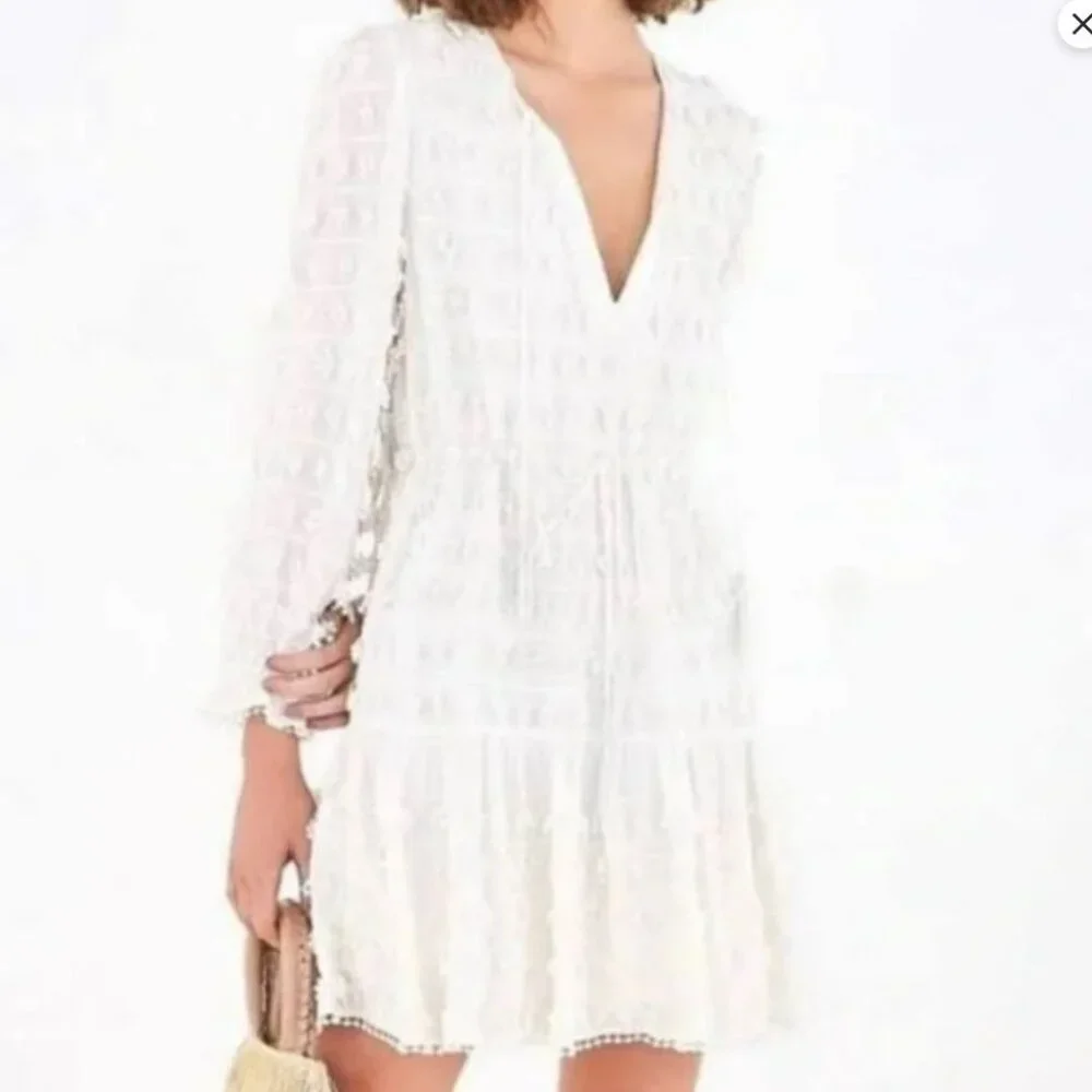 NWT Farm Rio Fringe Detail Mini Dress - Picture 3 of 15